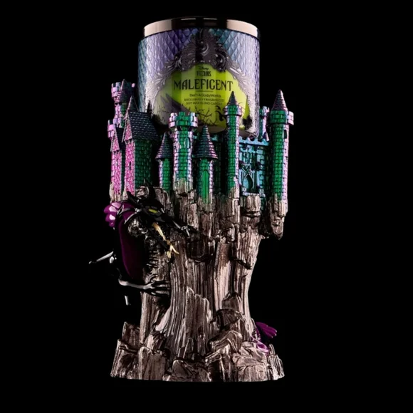 Bath & Body Works Disney Maleficent Dragon Castle Candle Holder NWT - Picture 3 of 16